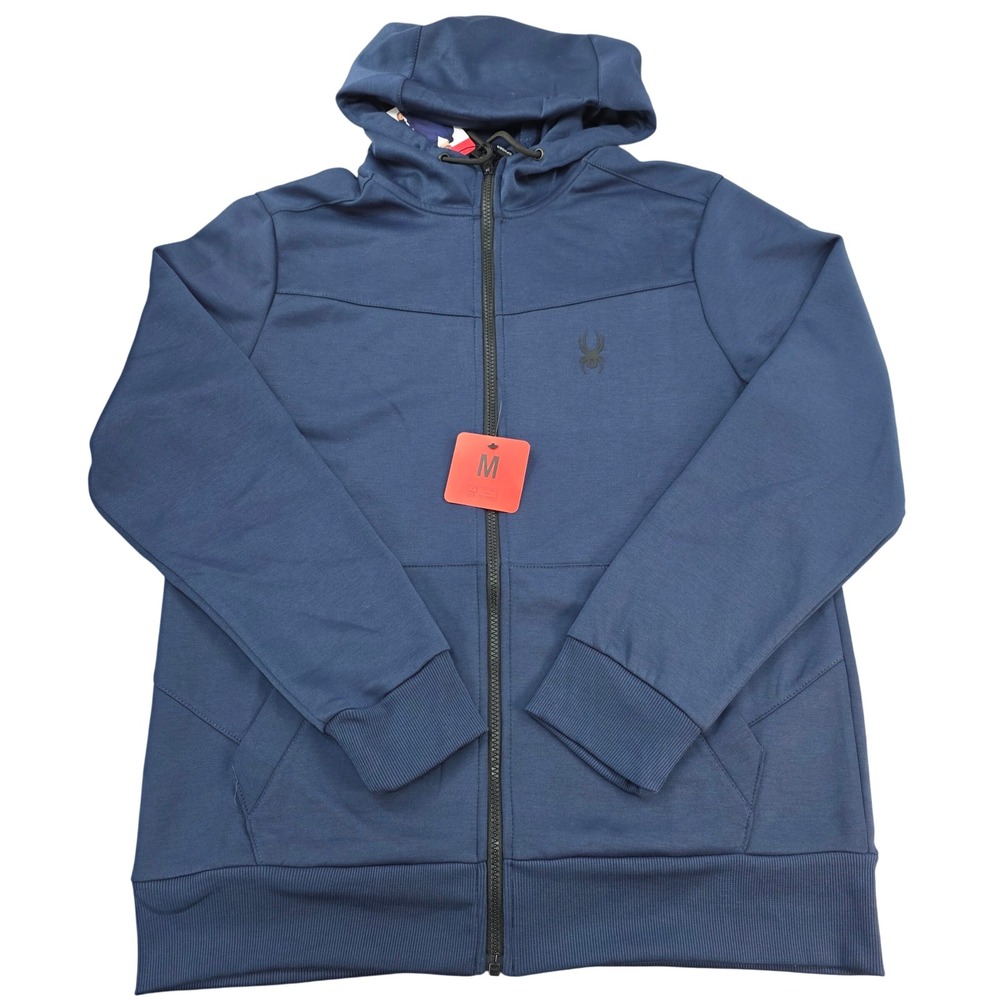 Spyder Active Full Zip Hoodie Jacket Athletic Warm Up‎ Layering Medium